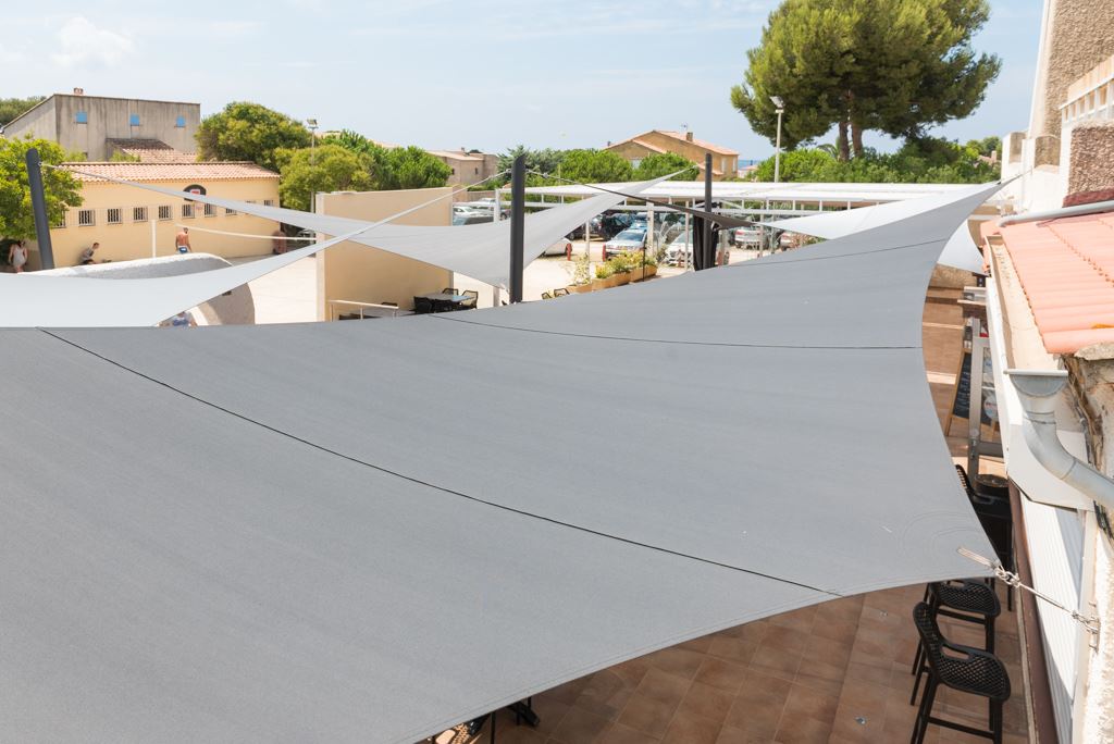 toile d'ombrage extérieur