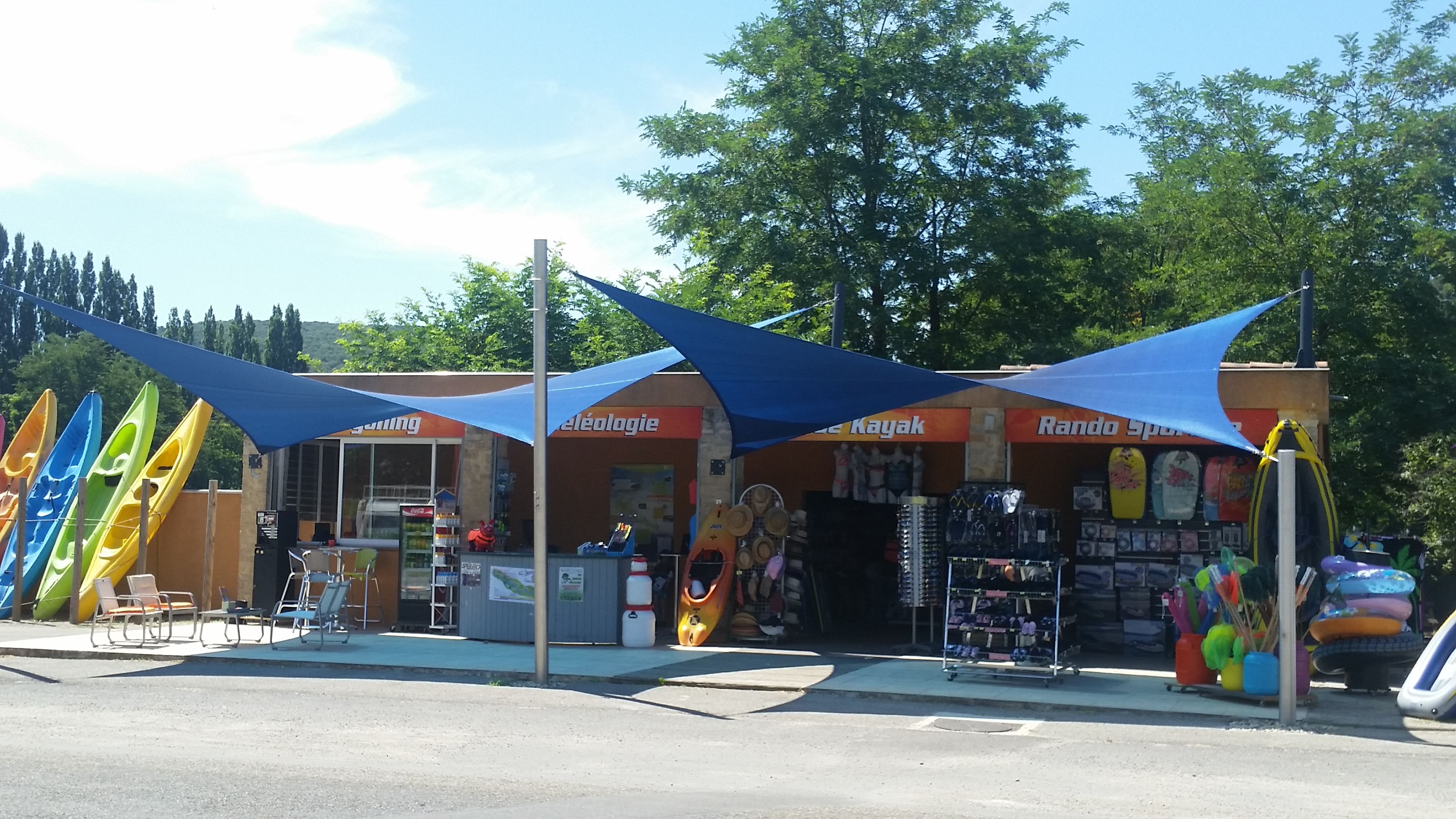 toile d'ombrage extérieur