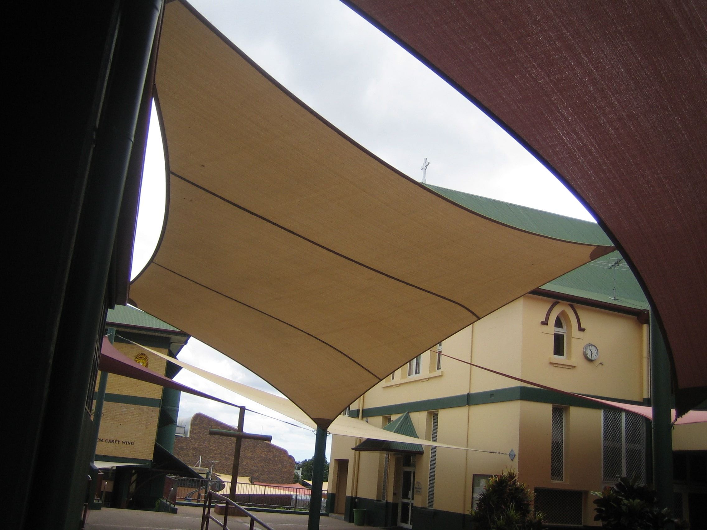 toile d'ombrage extérieur