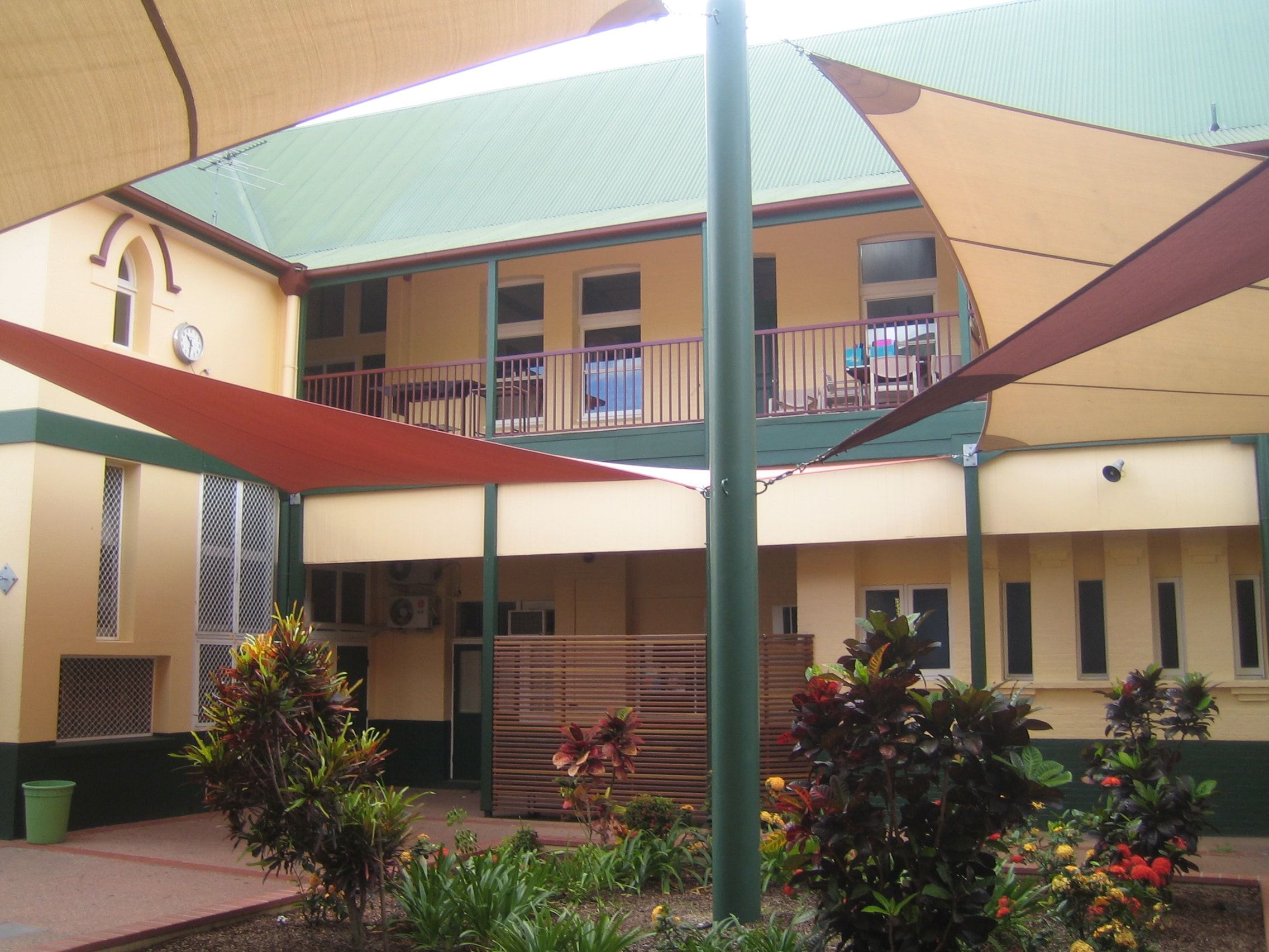 toile d'ombrage extérieur