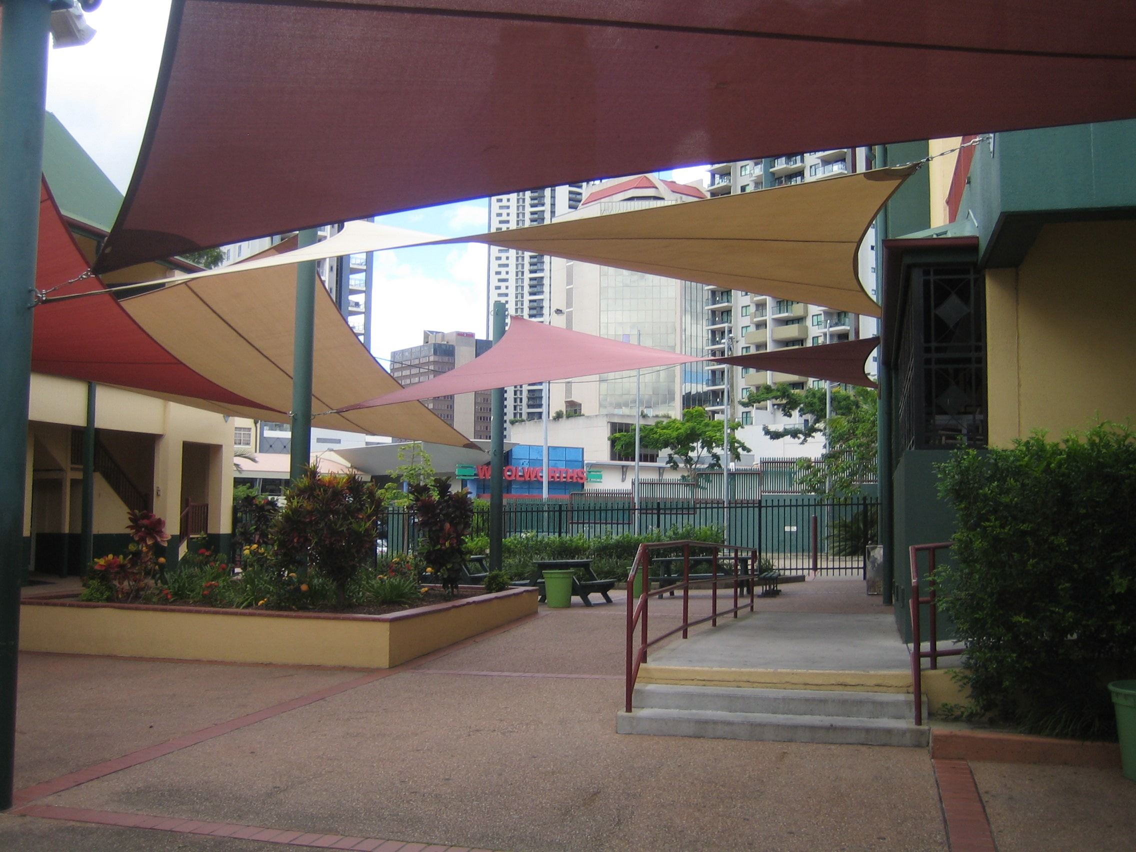 toile d'ombrage extérieur