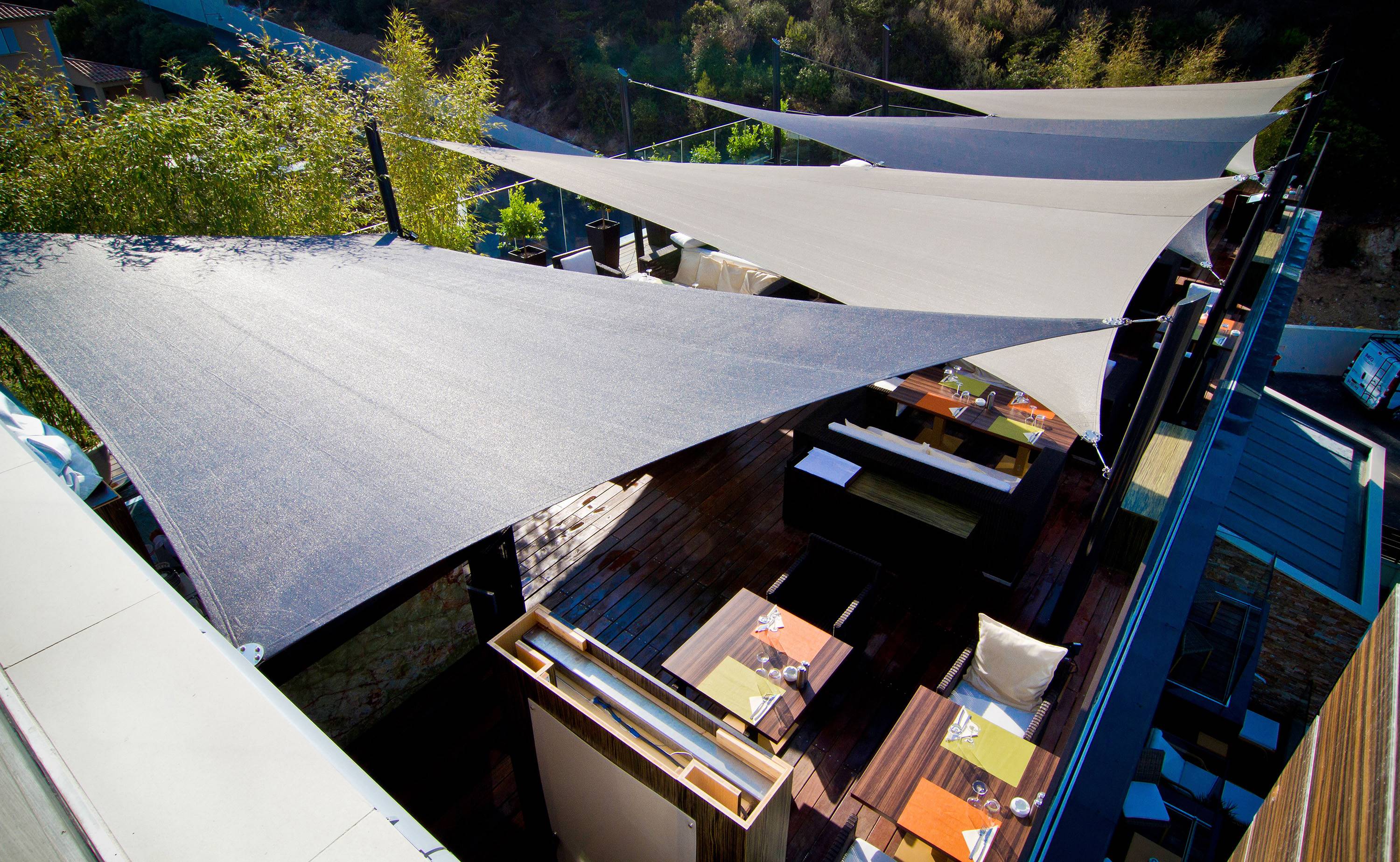 toile d'ombrage sur mesure