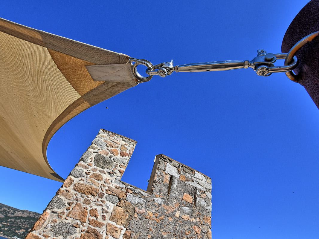 toile d'ombrage extérieur