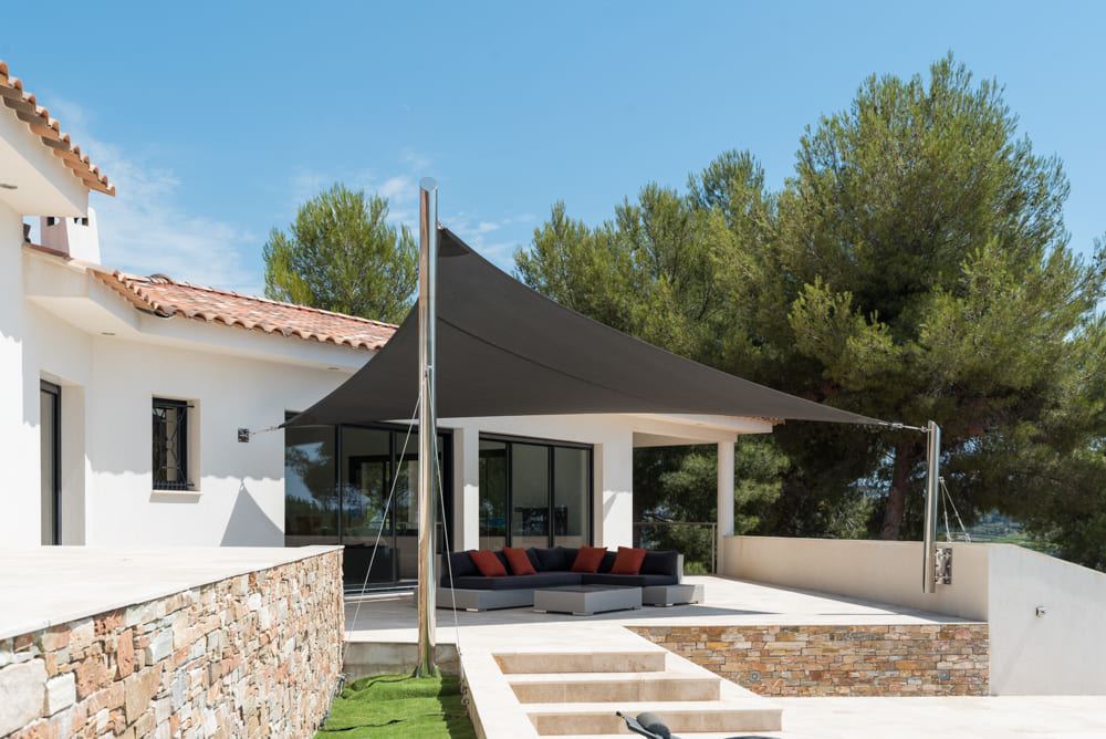 toile d'ombrage pour piscine