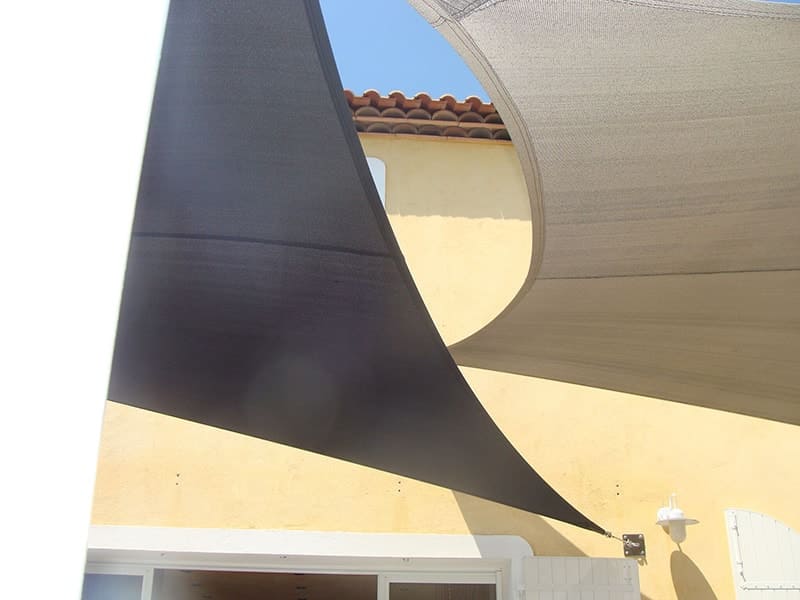 toile d'ombrage sur mesure