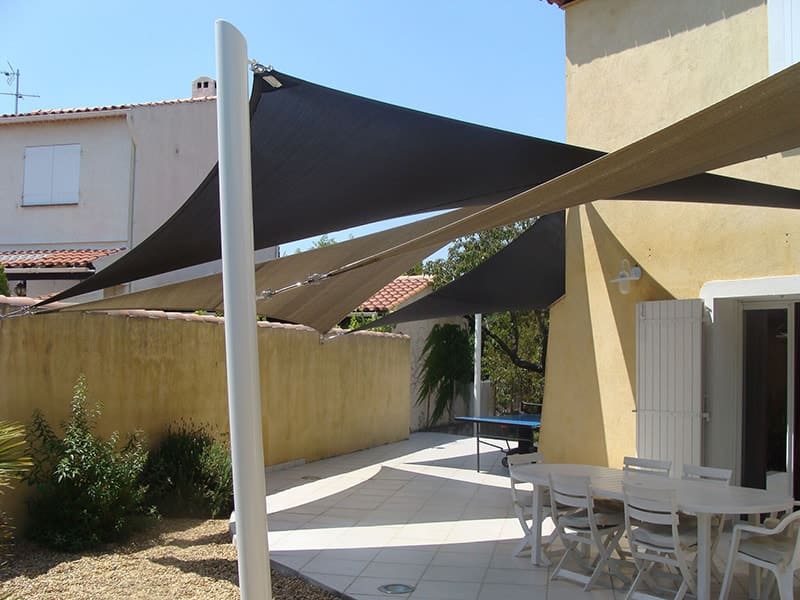 toile d'ombrage sur mesure