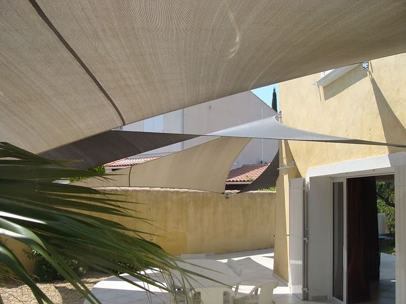 toile d'ombrage sur mesure