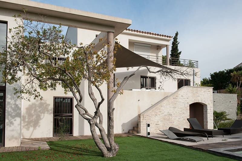 voile d'ombrage pour jardin