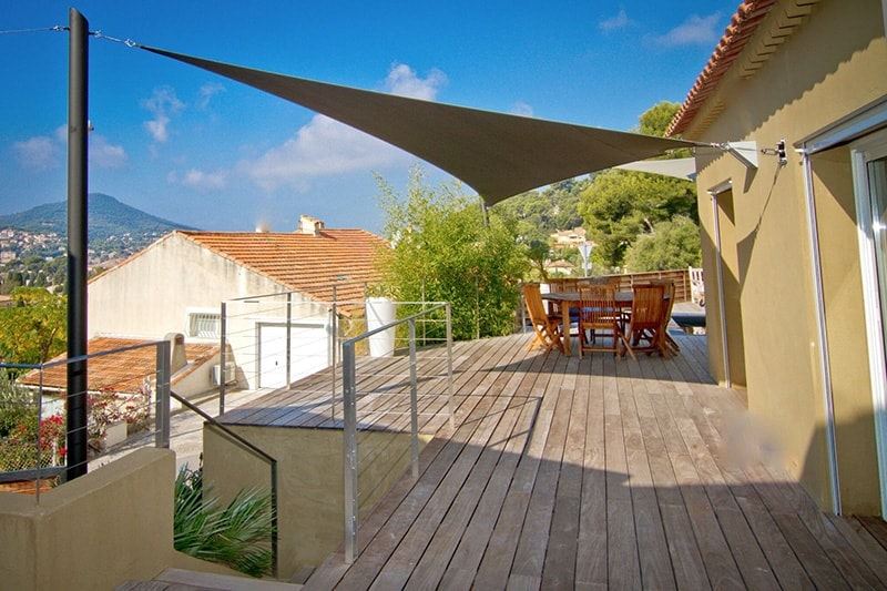 voile d'ombrage pour terrasse