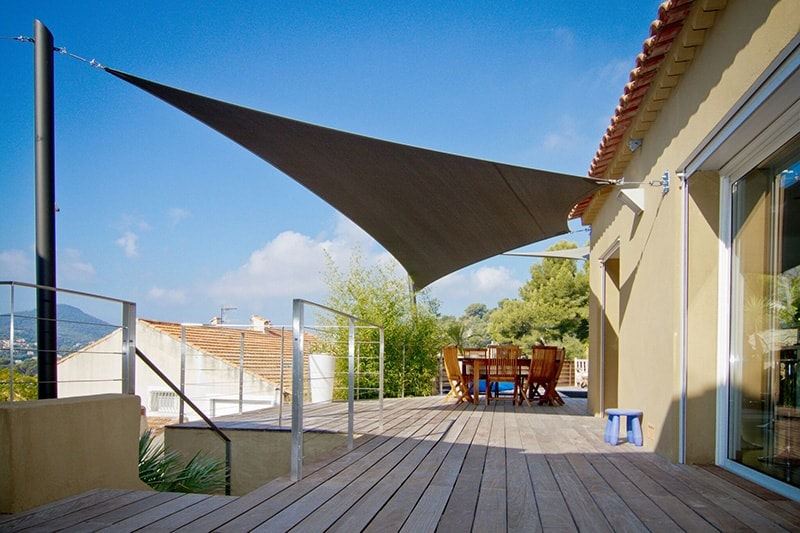 voile d'ombrage pour terrasse