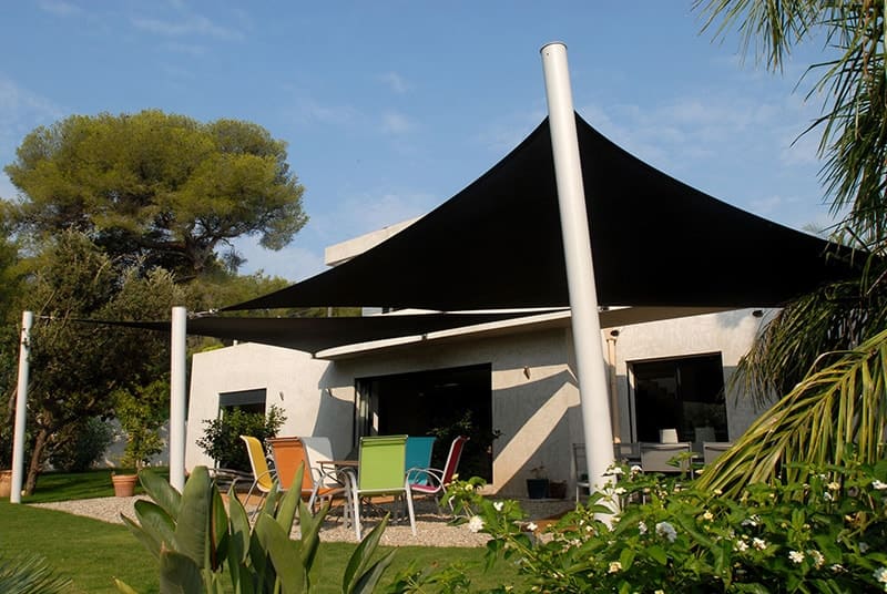 voile d'ombrage pour jardin