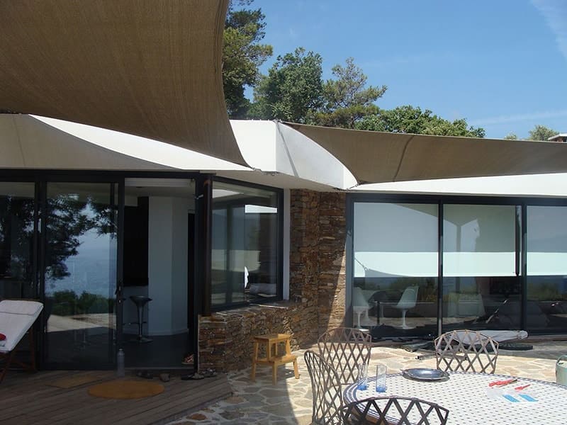 voile d'ombrage pour veranda