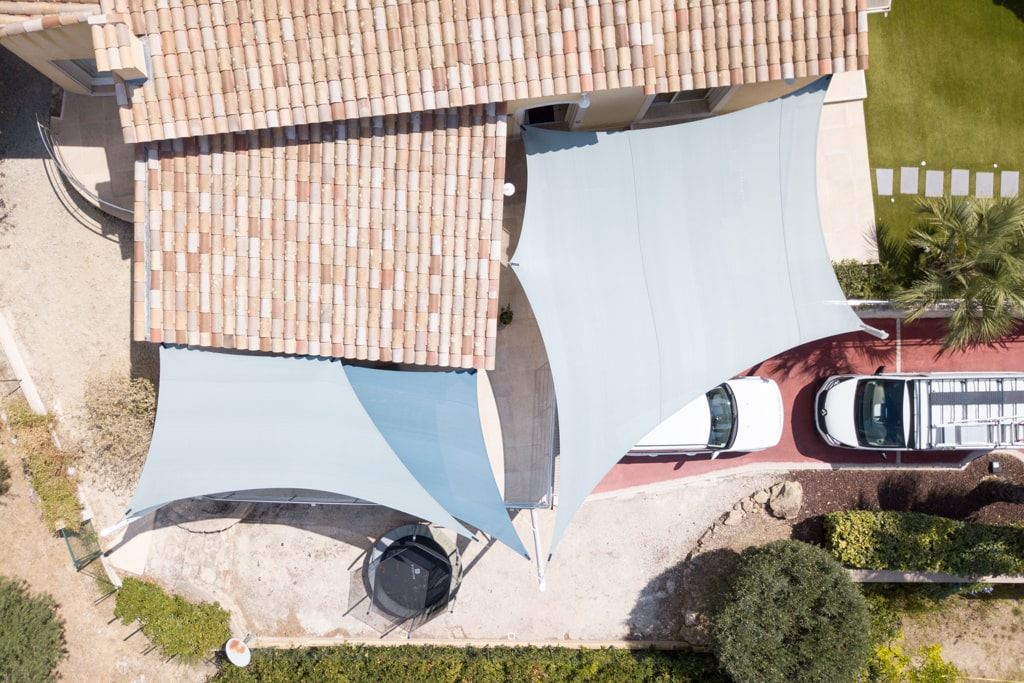 toile d'ombrage pour piscine