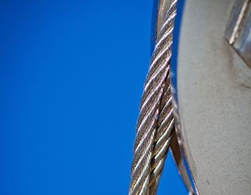 cable pour voile d'ombrage